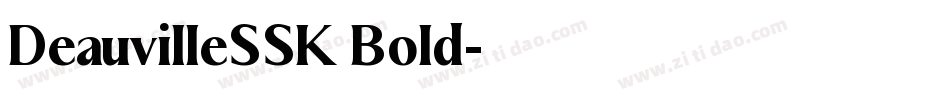 DeauvilleSSK Bold字体转换